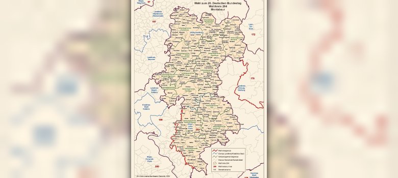Kartenmaterial Wahlkreis 204 Montabaur