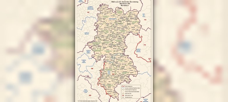 Kartenmaterial Wahlkreis 204 Montabaur
